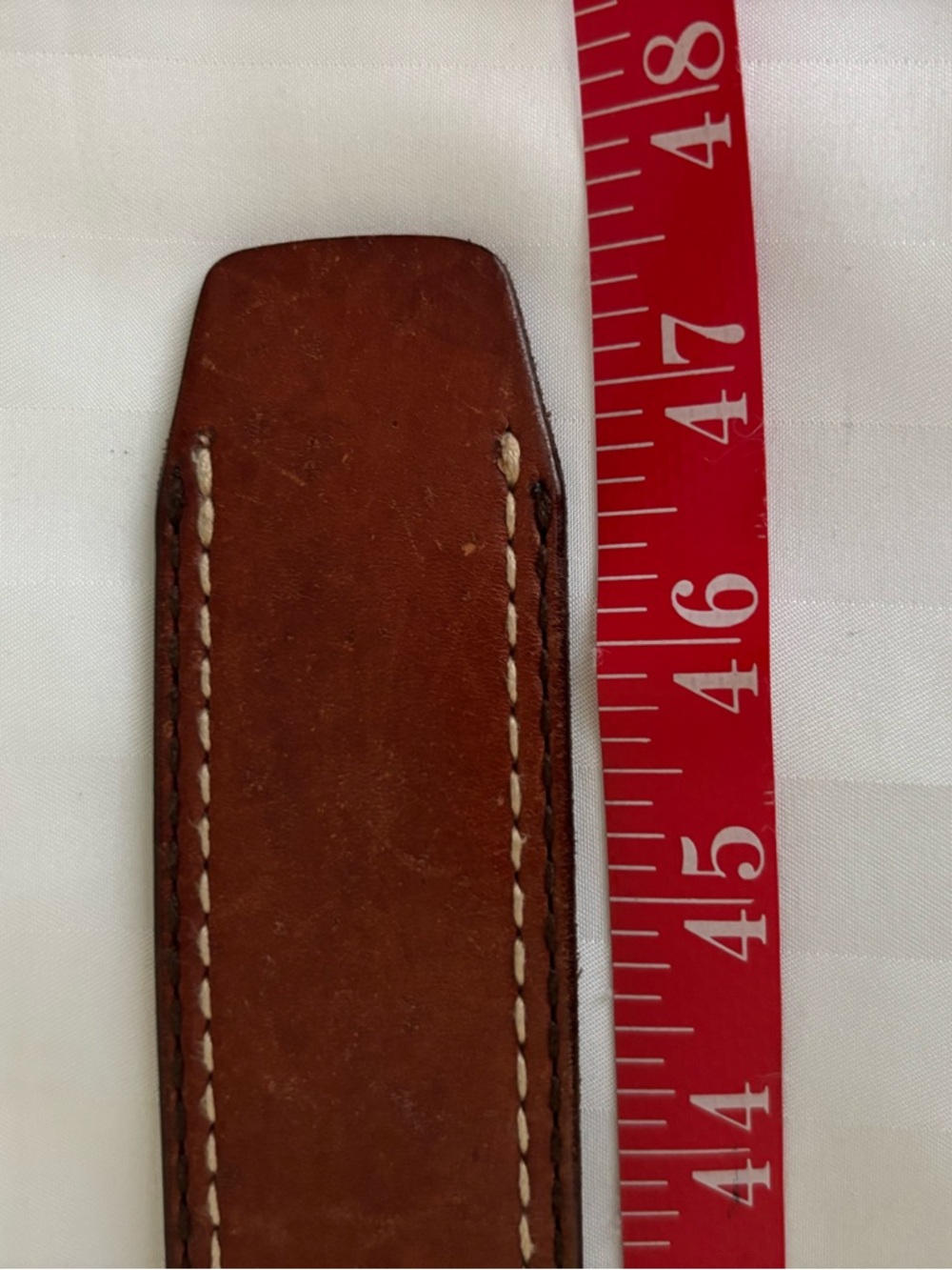 Men's Brown Leather Belt with Silver Buckle by Relic size 40 - Picture 9 of 9